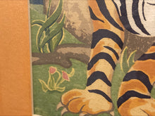 Load image into Gallery viewer, DuPont Tiger Watercolor (antique with provenance) 12" x 9"