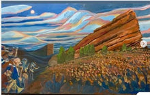 Load image into Gallery viewer, Red Rocks Concert - Original Acrylic by John Bukaty 36" x 60"