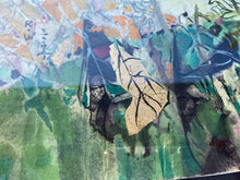 Load image into Gallery viewer, West Coast Sunset with Gold Leaf - Ruby Wong watercolor