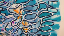 Load image into Gallery viewer, Lady Underwater (Rhiannon Morgan, 2025) Gouache on paper 18&quot; x 24&quot;
