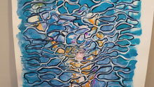 Load image into Gallery viewer, Lady Underwater (Rhiannon Morgan, 2025) Gouache on paper 18&quot; x 24&quot;
