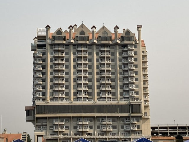 C'oeur D'Alene Resort - chunky forms with houses and birdhouses on top