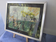 Load image into Gallery viewer, West Coast Sunset with Gold Leaf - Ruby Wong watercolor
