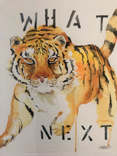 Load image into Gallery viewer, What Next? with Tiger - Anne Pentland original watercolor 22x25
