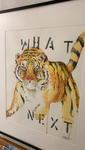 Load image into Gallery viewer, What Next? with Tiger - Anne Pentland original watercolor 22x25
